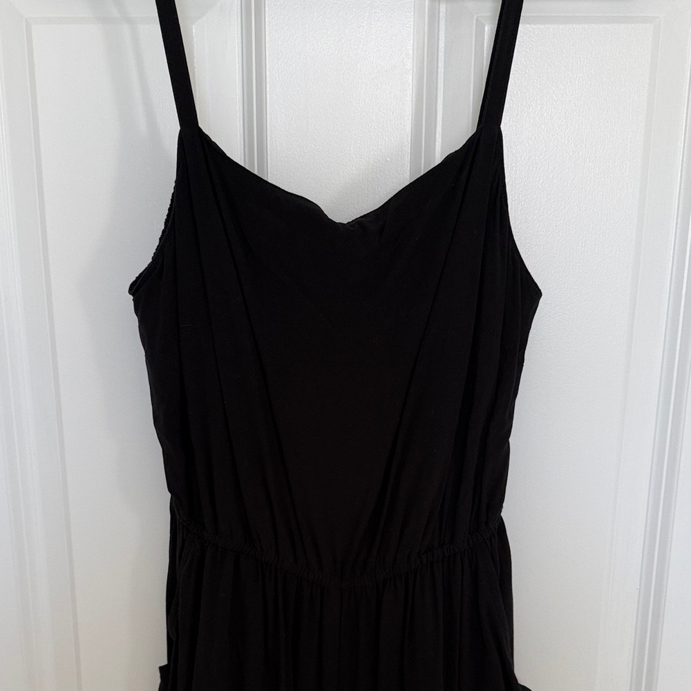 Elegant Black Women's Jumpsuit with adjustable straps